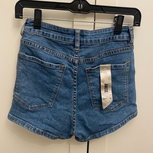 Amuse Society Blue Denim High Waisted Shorts